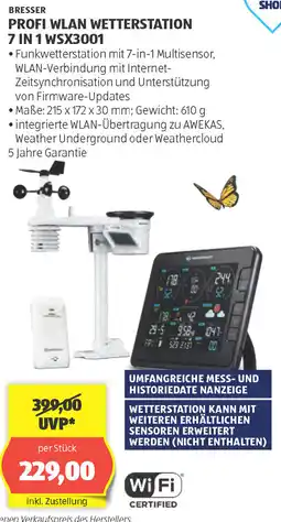 Hofer Profi wlan wetterstation 7 in 1 wsx3001 Angebot