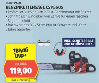 Hofer Benzinkettensäge csp560s Angebot