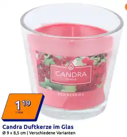 Action Candra Duftkerze im Glas Angebot