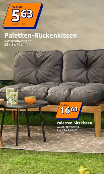 Action Paletten-Rückenkissen Angebot