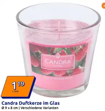 Action Candra Duftkerze im Glas Angebot