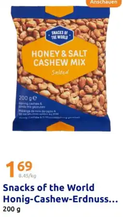 Action Snacks of the World Honig-Cashew-Erdnuss Angebot