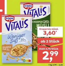 ADEG Dr. Oetker Vitalis Müsli Angebot