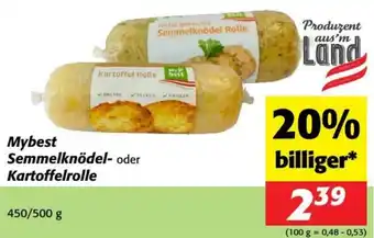 Nah&Frisch Mybest Semmelknödel- oder Kartoffelrolle Angebot