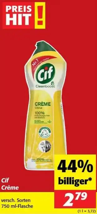 Nah&Frisch Cif Crème Angebot