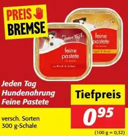 Nah&Frisch Jeden Tag Hundenahrung Feine Pastete Angebot