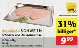 Nah&Frisch Schwein schnitzel von der karreerose Angebot