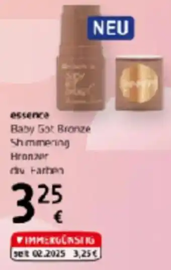 dm essence Baby Got Bronze Shimmering Hronzer Angebot