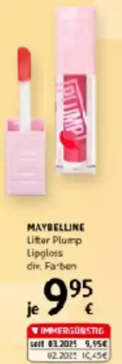 dm MAYBELLINE Litter Plump Lipgloss Angebot