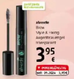 dm alverde Brow Style & Faxing Augenbrauengel transparent Angebot