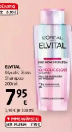 dm Elvital glycolic gloss shampoo Angebot