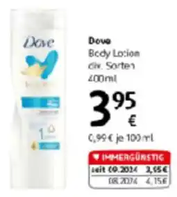 dm Dove Body Lotion Civ. Sorten Angebot