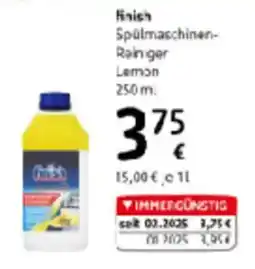 dm Finish Spülmaschinen- Rǝiniger Lemon Angebot