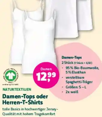 Denn's Biomarkt Damen-Tops oder Herren-T-Shirts Angebot