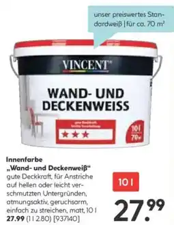 Hellweg Innenfarbe Wand- und Deckenweiẞ Angebot