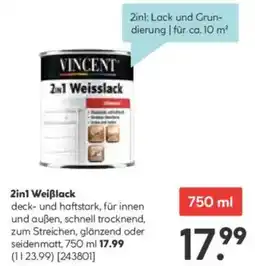 Hellweg 2in1 Weiẞlack Angebot