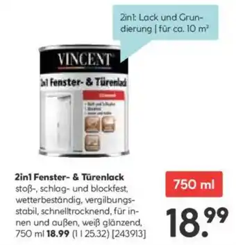 Hellweg 2in1 Fenster- & Türenlack Angebot