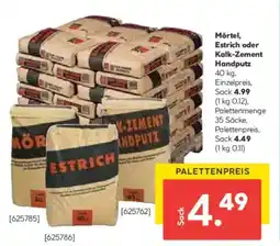 Hellweg Mörtel, Estrich oder Kalk-Zement Handputz Angebot