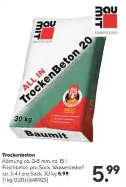 Hellweg Trockenbeton Angebot