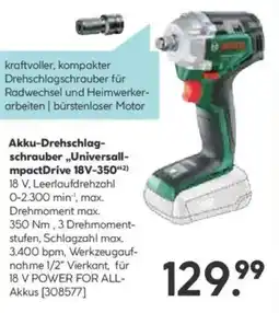 Hellweg Akku-Drehschlag- schrauber Universall Angebot