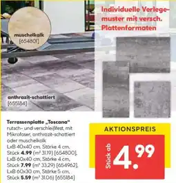 Hellweg Terrassenplatte Toscana Angebot