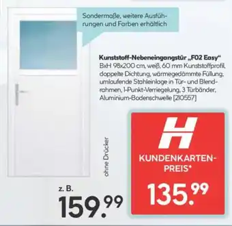 Hellweg Kunststoff-Nebeneingangstür Angebot