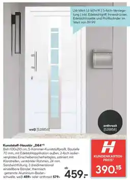 Hellweg Kunststoff-Haustür D84 Angebot