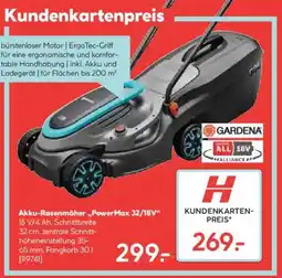 Hellweg Akku-Rasenmäher PowerMax 32/18V Angebot