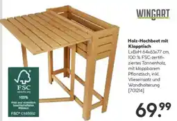 Hellweg Holz-Hochbeet mit Klapptisch Angebot