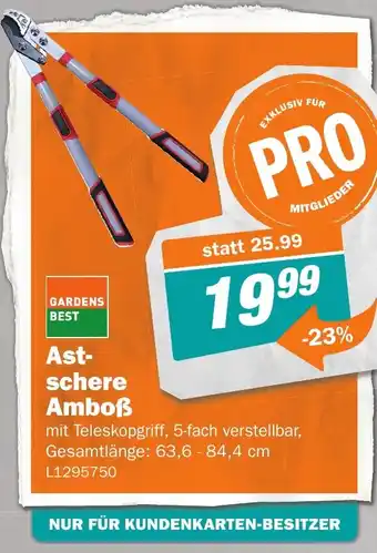 Let's Do It Baumarkt Ast- schere Amboẞ Angebot