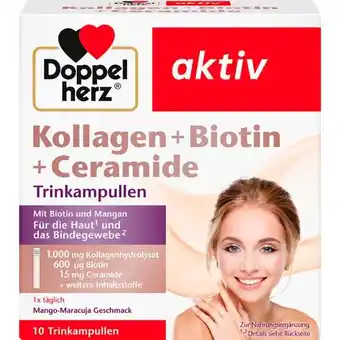 dm aktiv Kollagen + Biotin + Ceramide Trinkampullen dm Angebot