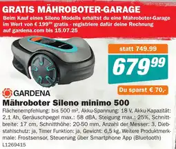 Let's Do It Baumarkt Mähroboter Sileno minimo 500 Angebot