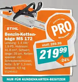 Let's Do It Baumarkt Benzin-Ketten- säge MS 172 Angebot