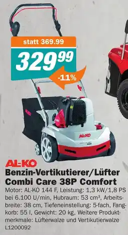 Let's Do It Baumarkt Benzin-Vertikutierer/Lüfter Combi Care 38P Comfort Angebot