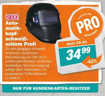 Let's Do It Baumarkt Automatik- kopf- schweiß- schirm Profi Angebot