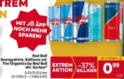 Billa Energydrink, Editions od. The Organics by Red Bull Angebot