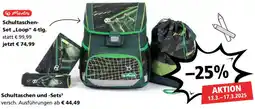 Pagro Diskont Schultaschen- Set Loop Angebot