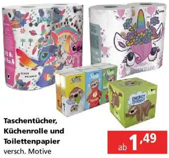 Pagro Diskont Taschentücher, Küchenrolle und Toilettenpapier Angebot