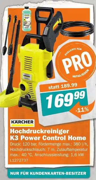 Let's Do It Baumarkt Hochdruckreiniger K3 Power Control Home Angebot