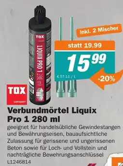 Let's Do It Baumarkt Verbundmörtel Liquix Pro 1 Angebot