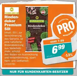 Rindendekor premium