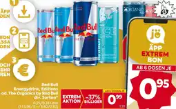 Billa Energydrink, Editions od. The Organics by Red Bull Angebot