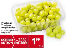 Billa Trauben weiß kernlos Angebot