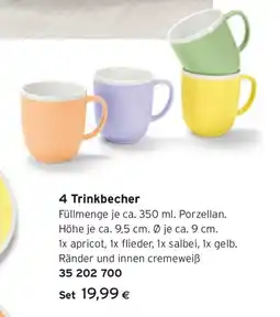 Tchibo Eduscho 4 trinkbecher Angebot