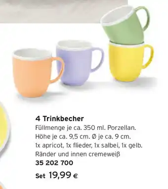 Tchibo Eduscho 4 trinkbecher Angebot