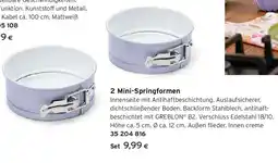 Tchibo Eduscho 2 mini-springformen Angebot