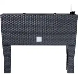 OBI Hochbeet Rattan Optik Anthrazit m. BWS OBI Angebot