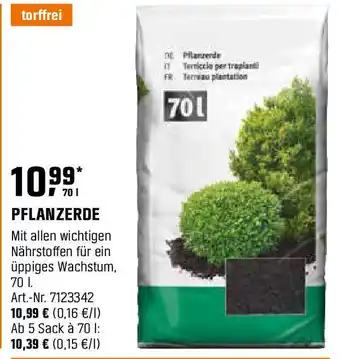 OBI Pflanzerde Angebot