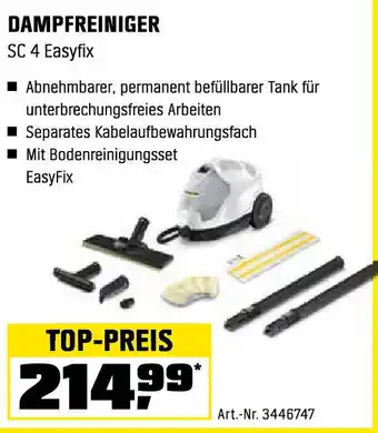 OBI Dampfreiniger Angebot