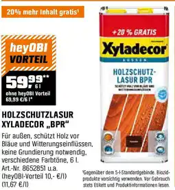 OBI Holzschutzlasur xyladecor,,bpr Angebot